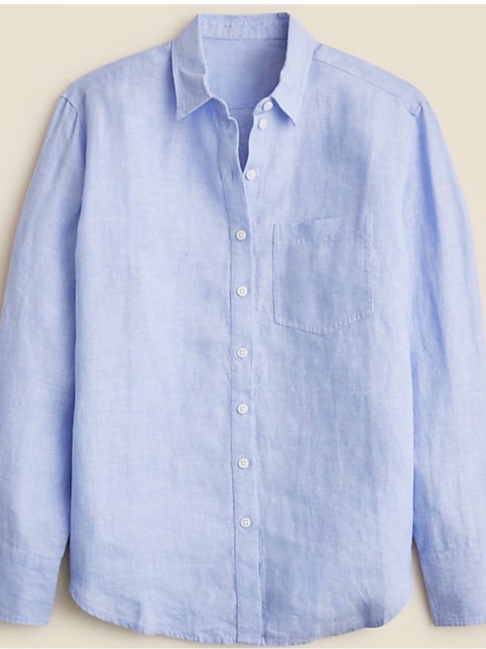J. Crew French Blue Baird McNutt Irish Linen Button-Down Shirt - Picture 3 of 6